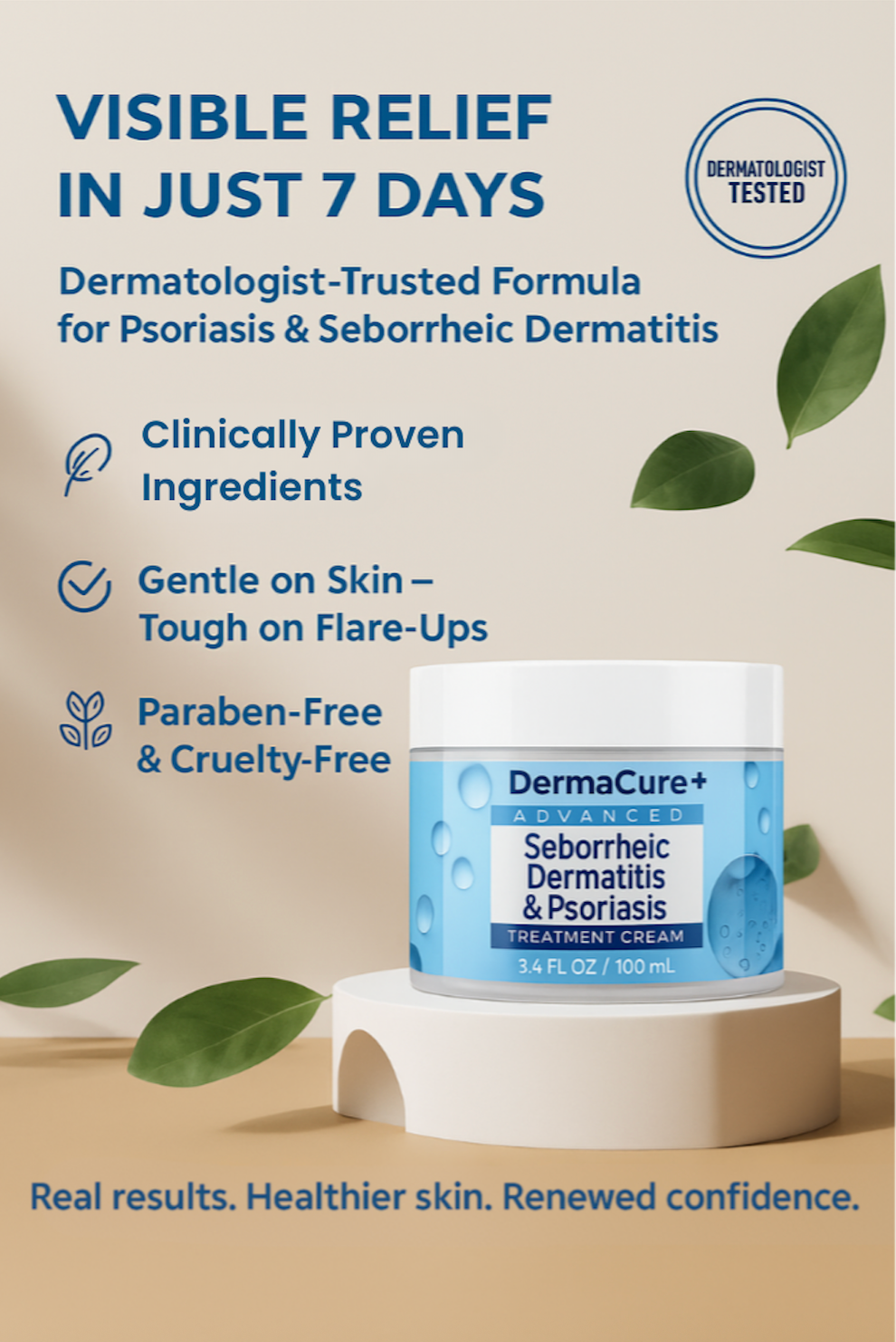DermaCure+ - Visible Relief from Itching & Flakes in Just 7 Days